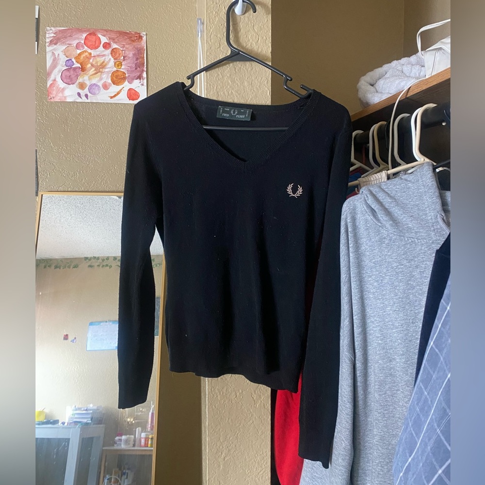 Fred Perry long sleeve shirt, size-M